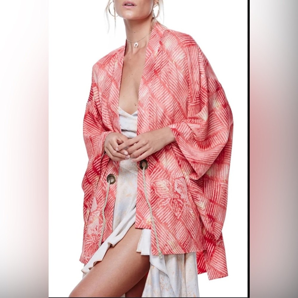 EUC Free People Shibori Printed Kimono